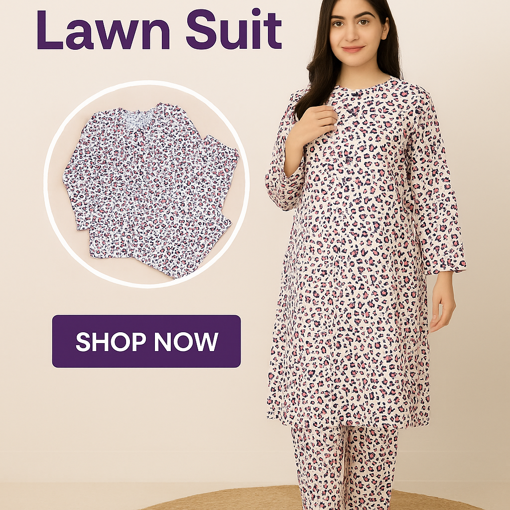 Berry Bloom – 2-Piece Printed Lawn Set
