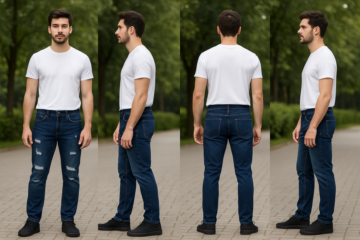 UrbanFlex Men's Slim-Fit Denim Jeans