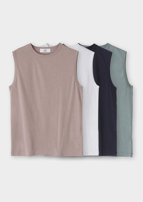 Premium Sleeveless Tees Come In 4 Versatile Colors
